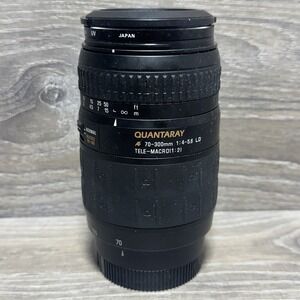 Quantaray 70-300mm 1:4-5.6 LD AF Tele-Macro (1:2) Camera Lens For Minolta AF